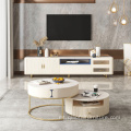 Mueble de TV con almacenamiento de color nogal Golden Foot